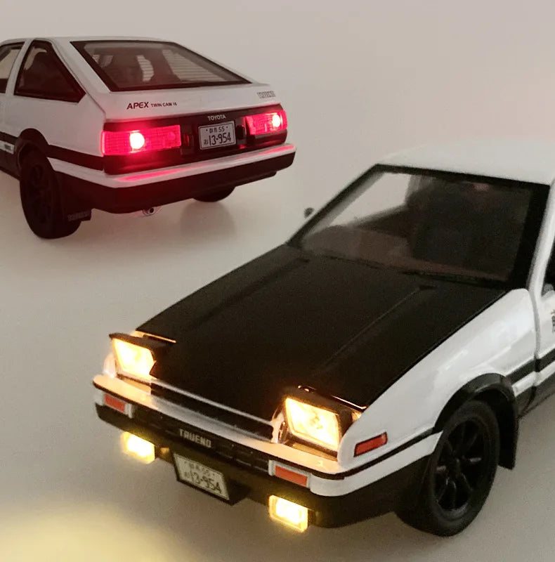 1:20 INITIAL D AE86 Movie Car Alloy Car Model Diecast & Toy Vehicles Metal Car Model Simulation Kids Toy Gift A152