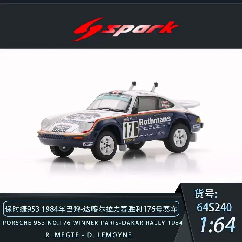 SPARK 1:64 953 1984 Dakar Rally Die cast alloy car model is a favorite gift and souvenir for boys.