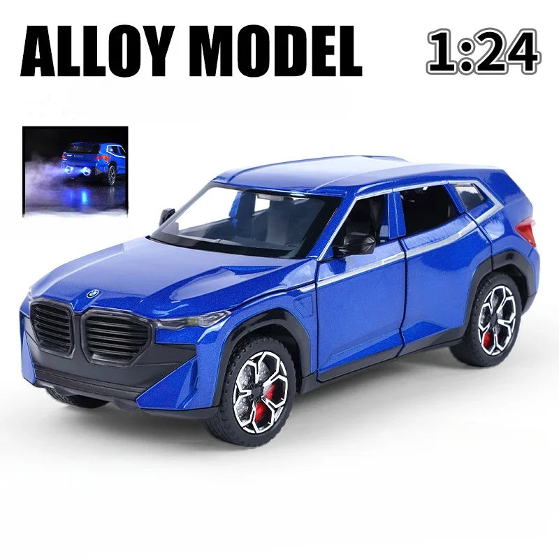 Diecast 1:24 Scale Spray XM Alloy Car Model Sound And Light S Metal Toys Vehicles Boys Gift Collective Miniature Voiture