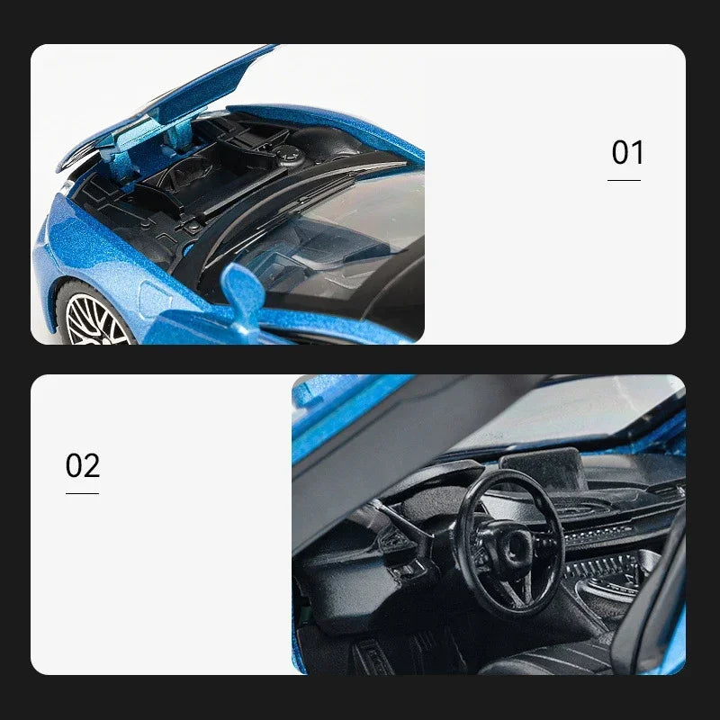 I8 Supercar  Diecast 1:32 Alloy Diecast  Car Diecasts Toy Vehicles Car Model Sound Light Car Toys Gifts