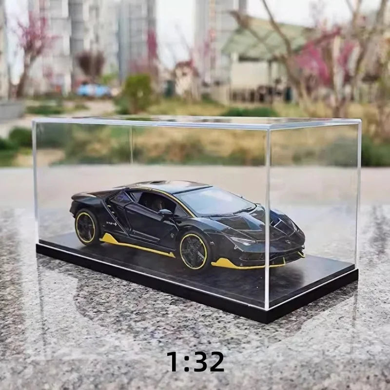 Scale 1/64 1/43 1/32 1/24 1/18 Clear Acrylic Display Box Case for Car Model Dust Cover Pre Made Box Diecast Professional Storage