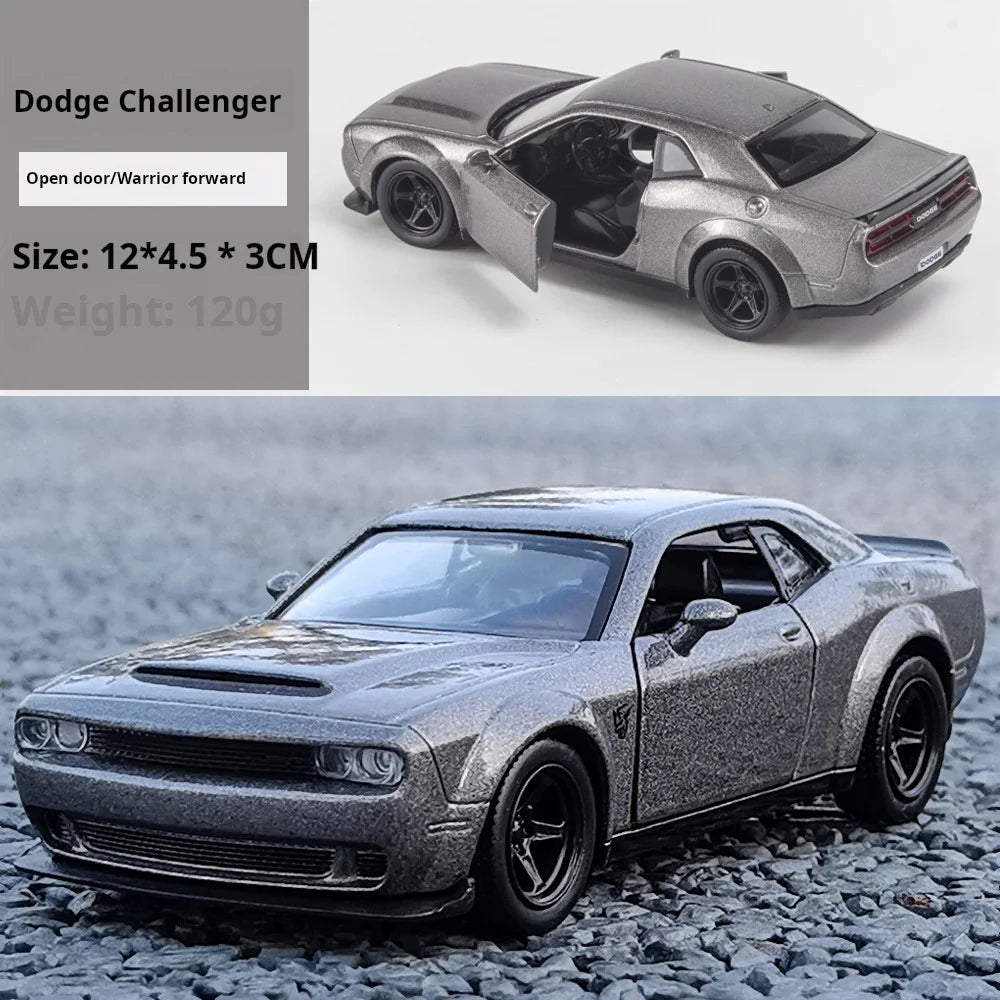 1:32 Simulation 1970 Dodge Charger Alloy Sports Car Model Pull Back Luxury Car Toy Gift Ornaments