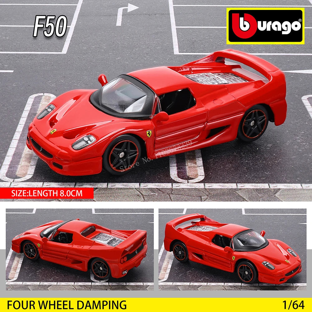 Bburago 1:64 genuine Ferrari SF90 SP1 458 ENZO F40 F12TDF SF90 car model series children's Christmas boy gift toys