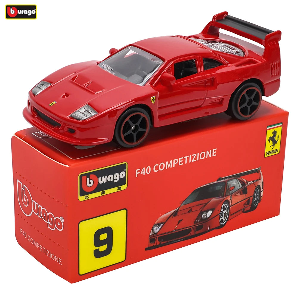 Bburago1:64 Ferrari SP3 458 599 ENZO F12 Model Small Collection Car Alloy Model Toy Gift Scene Decoration Classic and Exquisite