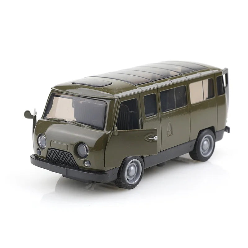 (مغلف) شاحنة فان UAZ-452 مجسمة مقاس 1/36 بثلاثة أبواب، مصنوعة من المعدن المصبوب، لعبة للأولاد، محاكاة مطورة ذاتيًا.