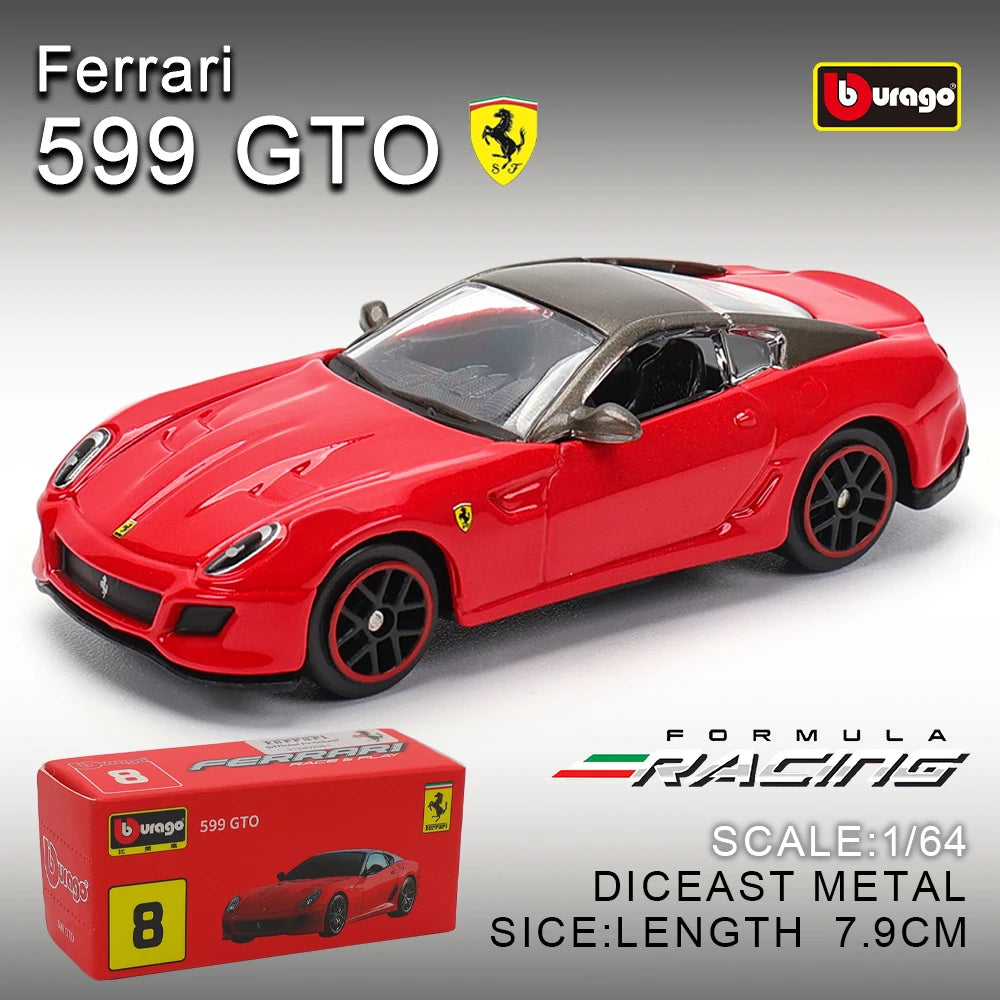 Bburago 1:64 genuine Ferrari SP1 812 COMPETIZIONE ENZO F40 F12TDF SF90 car model series children's Christmas boy gift toys