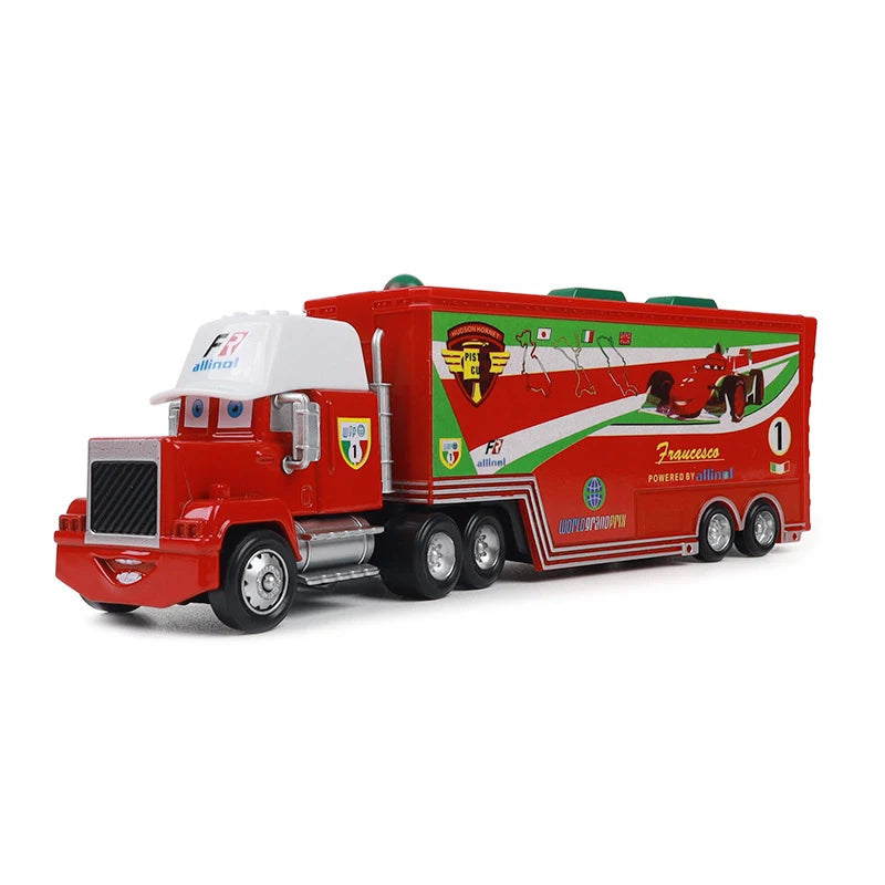 Cars 2 Mack Truck Pixar Racing Car Lightning McQueen Jackson Storm Car 3 Truck Set Metal Toy Model Car Gift For Kids Gift