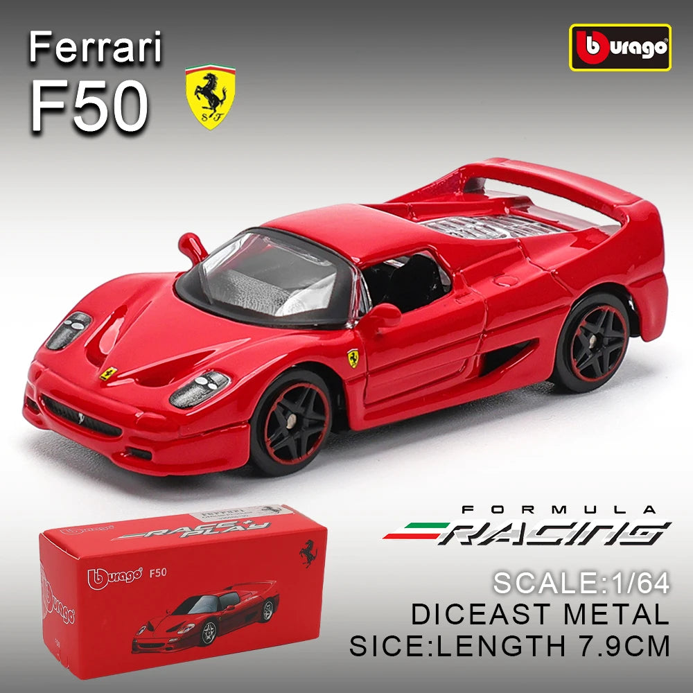 سلسلة نماذج سيارات بوراجو مقياس 1:64 الأصلية فيراري SP1 812 كومبيتيزيوني إنزو F40 F12TDF SF90 هدايا أعياد الميلاد للأولاد
