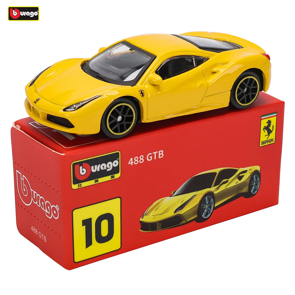 Bburago1:64 Ferrari SP3 458 599 ENZO F12 Model Small Collection Car Alloy Model Toy Gift Scene Decoration Classic and Exquisite