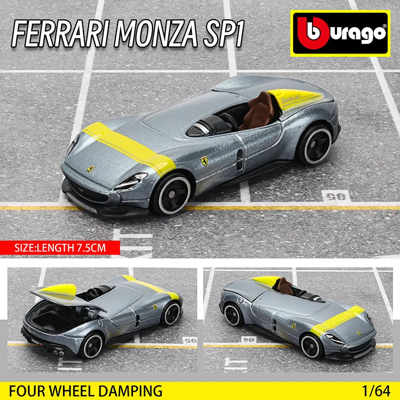 Bburago 1:64 GOLF GT 2017 2020 mustang shelby gt500 Car Model Collection Kids Xmas Gift Toys for Boys Ferrari  Benz Volkswagen