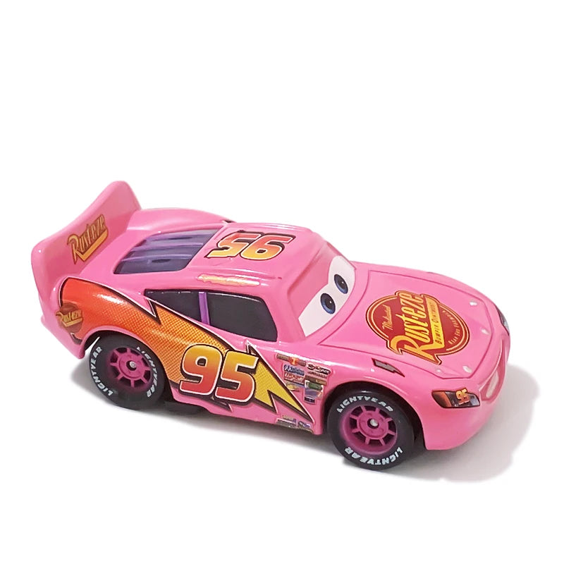 Disney Pixar Cars Toy Lightning McQueen Series 1:55 Diecast Model Basic Styles And Plated Version Children's Alloy Toy Car