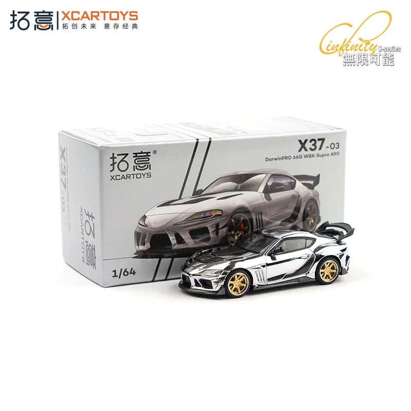 Xcartoys x Pop Race 1:64 EVA RT TYPE-08 087X PANDEM S13 SINGER SKYLINE GTR V8 DRIFT Diecast Model Car