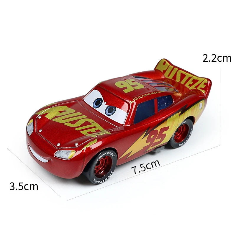 Disney Pixar Cars Toy Lightning McQueen Series 1:55 Diecast Model Basic Styles And Plated Version Children's Alloy Toy Car