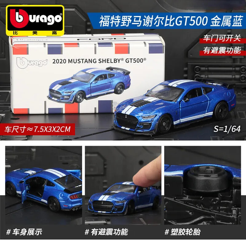 Bburago 1:64 Diecast Car Model, Audi Porsche 911 Mercedes-Benz Collectible Alloy Vehicle Toy, Gift for Boys Kids Adults