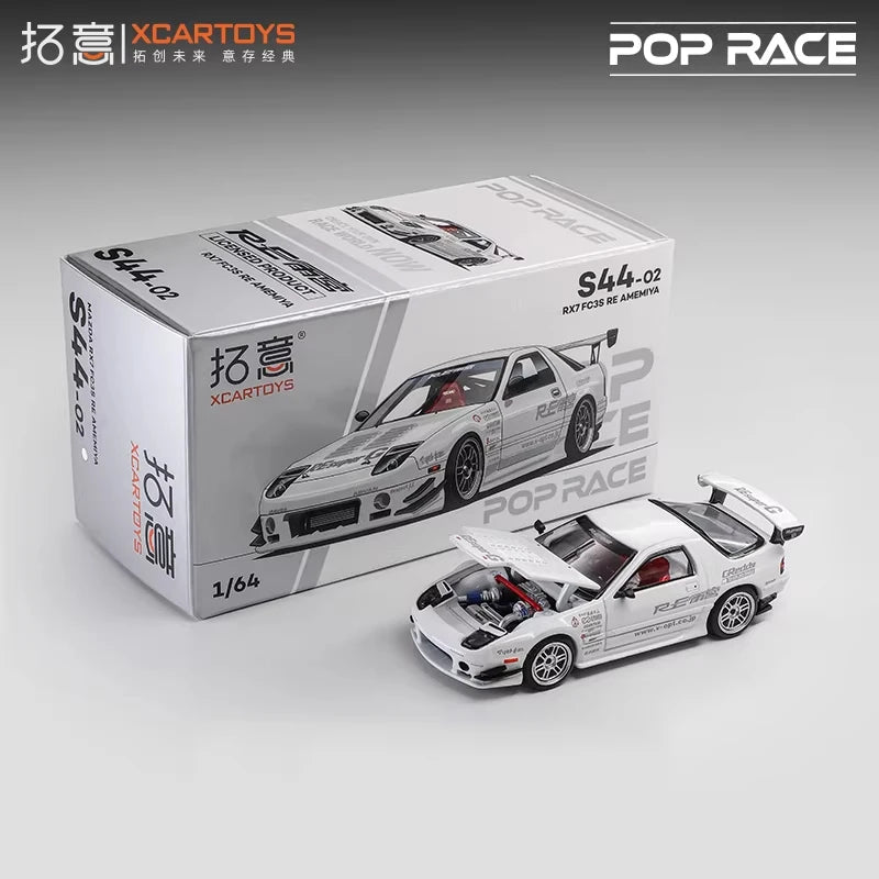 Xcartoys x Pop Race 1:64 EVA RT TYPE-08 087X PANDEM S13 SINGER SKYLINE GTR V8 DRIFT نموذج سيارة مصبوب