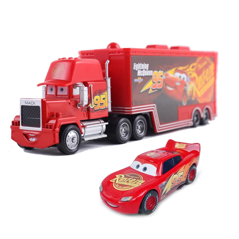 Cars 2 Mack Truck Pixar Racing Car Lightning McQueen Jackson Storm Car 3 Truck Set Metal Toy Model Car Gift For Kids Gift