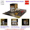GFans 1/64 Scale Car Garage Miniatures Model Car Parking Lot Diecast Scene Display Vehicle Scene Toy Background Collection