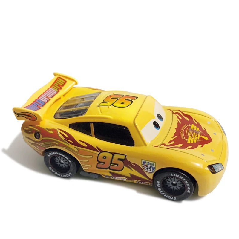 Disney Pixar Cars Toy Lightning McQueen Series 1:55 Diecast Model Basic Styles And Plated Version Children's Alloy Toy Car