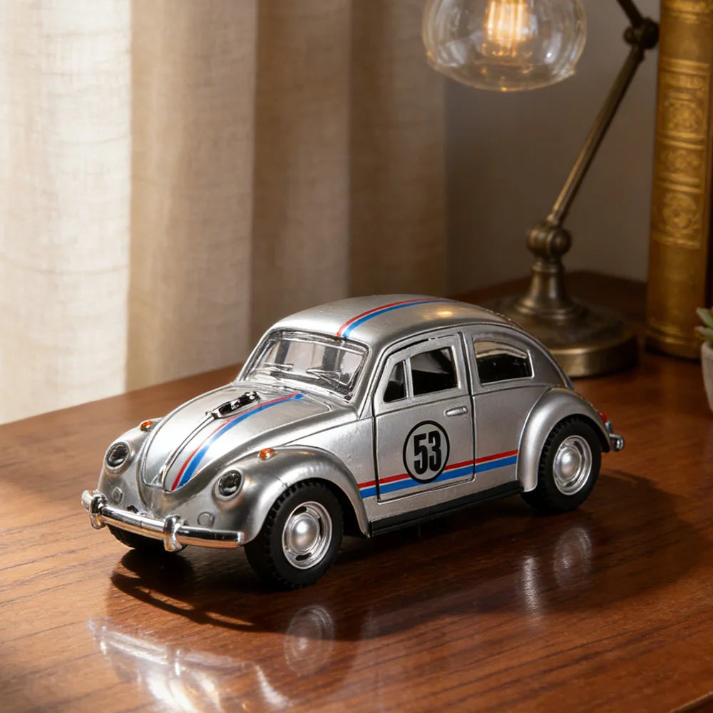 1/32 Scale Alloy Toy Car Mini Alloy Die-cast Beetle Car Model Retro veteran car  Simulation Model Toy For him