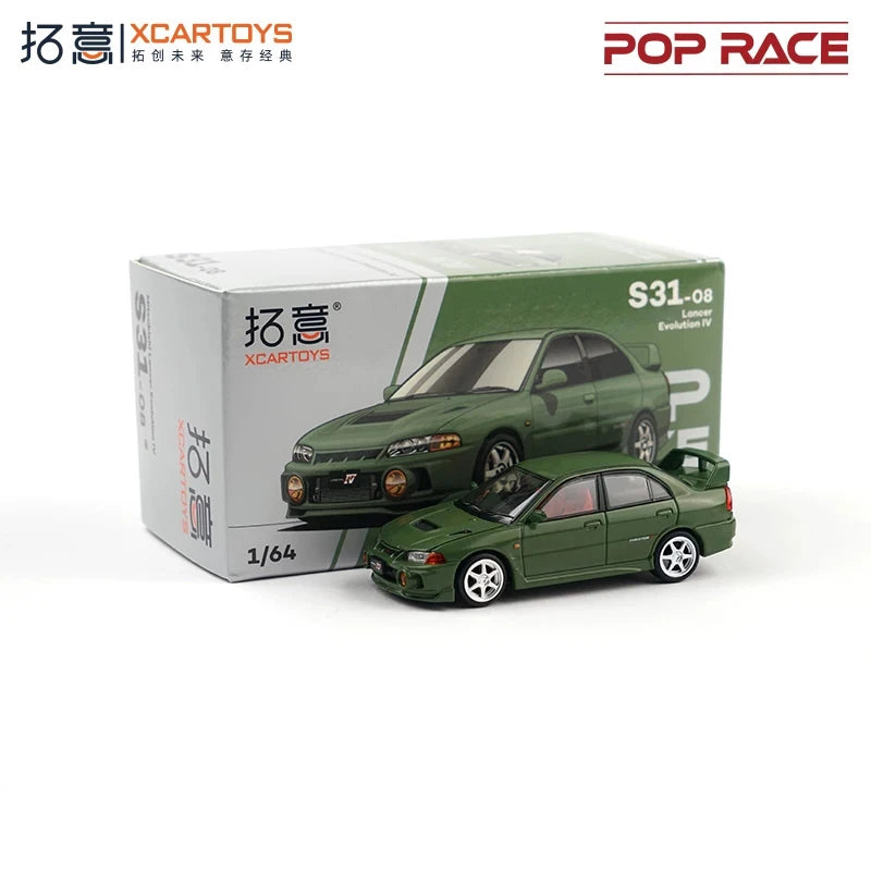 Xcartoys x Pop Race 1:64 EVA RT TYPE-08 087X PANDEM S13 SINGER SKYLINE GTR V8 DRIFT Diecast Model Car