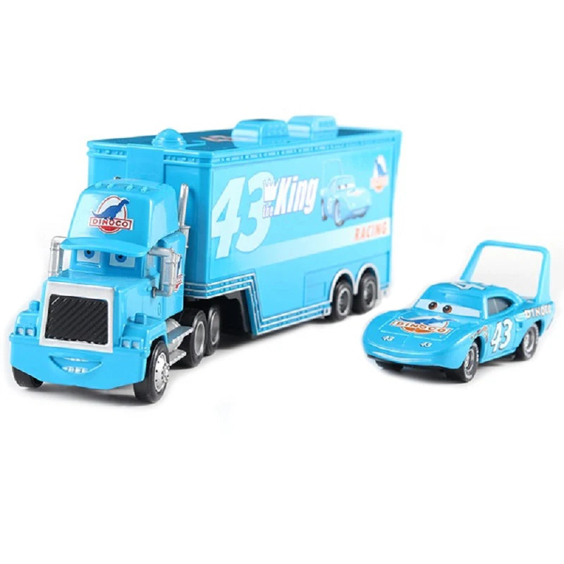 Cars 2 Mack Truck Pixar Racing Car Lightning McQueen Jackson Storm Car 3 Truck Set Metal Toy Model Car Gift For Kids Gift