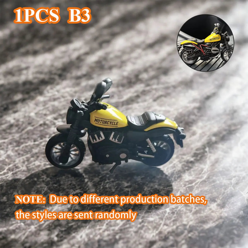 1PCS Motorcycle Model Toys Mini Vehicles Decoration Accessories for Boy Gift Alloy Car Children Birthday Gifts