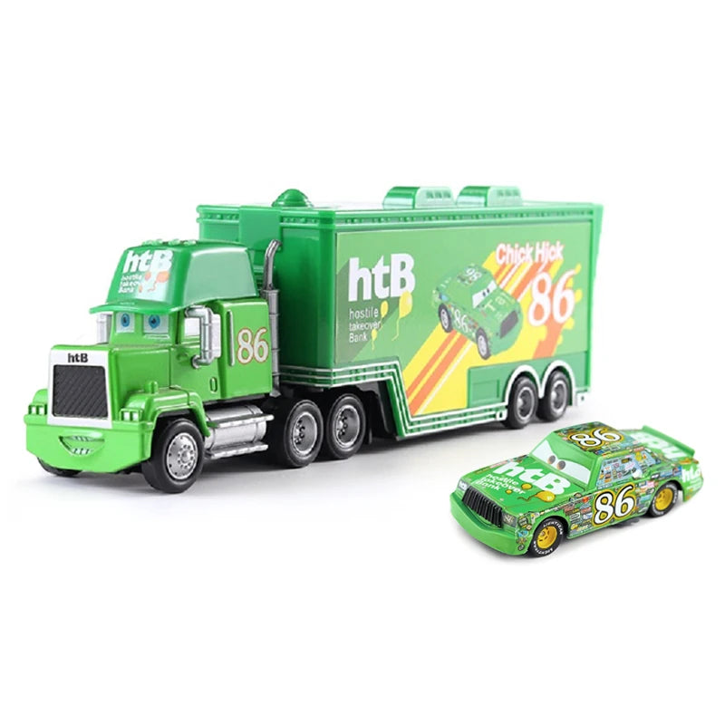 Cars 2 Mack Truck Pixar Racing Car Lightning McQueen Jackson Storm Car 3 Truck Set Metal Toy Model Car Gift For Kids Gift