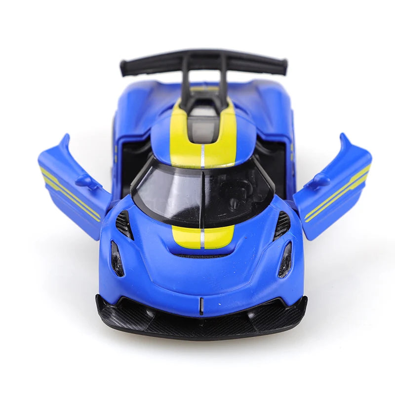 (Bagged) 1:36 scale replica racing car toy model, die-cast metal, realistic car, children's alloy car, boy's toy, car decoration