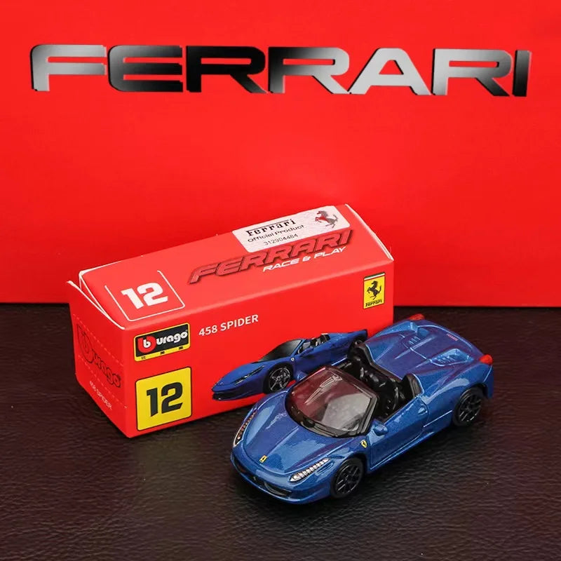 Bburago1:64 Ferrari series LAFerrari Model Small Collection Car Alloy Model Toy Gift Scene Decoration Classic and Exquisite
