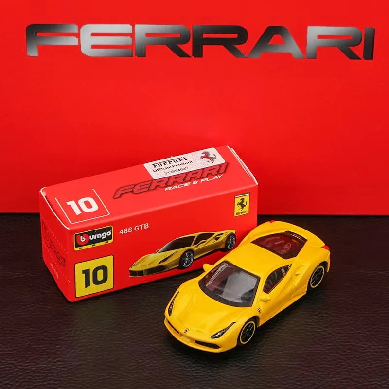Bburago1:64 Ferrari series LAFerrari Model Small Collection Car Alloy Model Toy Gift Scene Decoration Classic and Exquisite