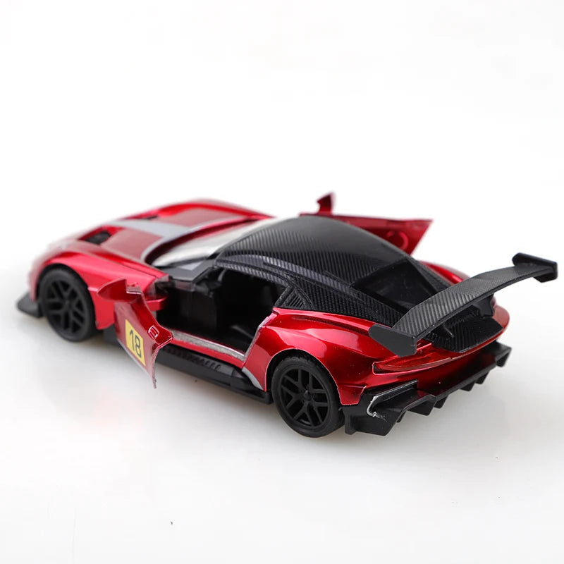(Bagged) 1:36 Martin Alloy Racing Car, 1.36 scale simulated alloy pullback racing car, boy's toy, simulated racing car