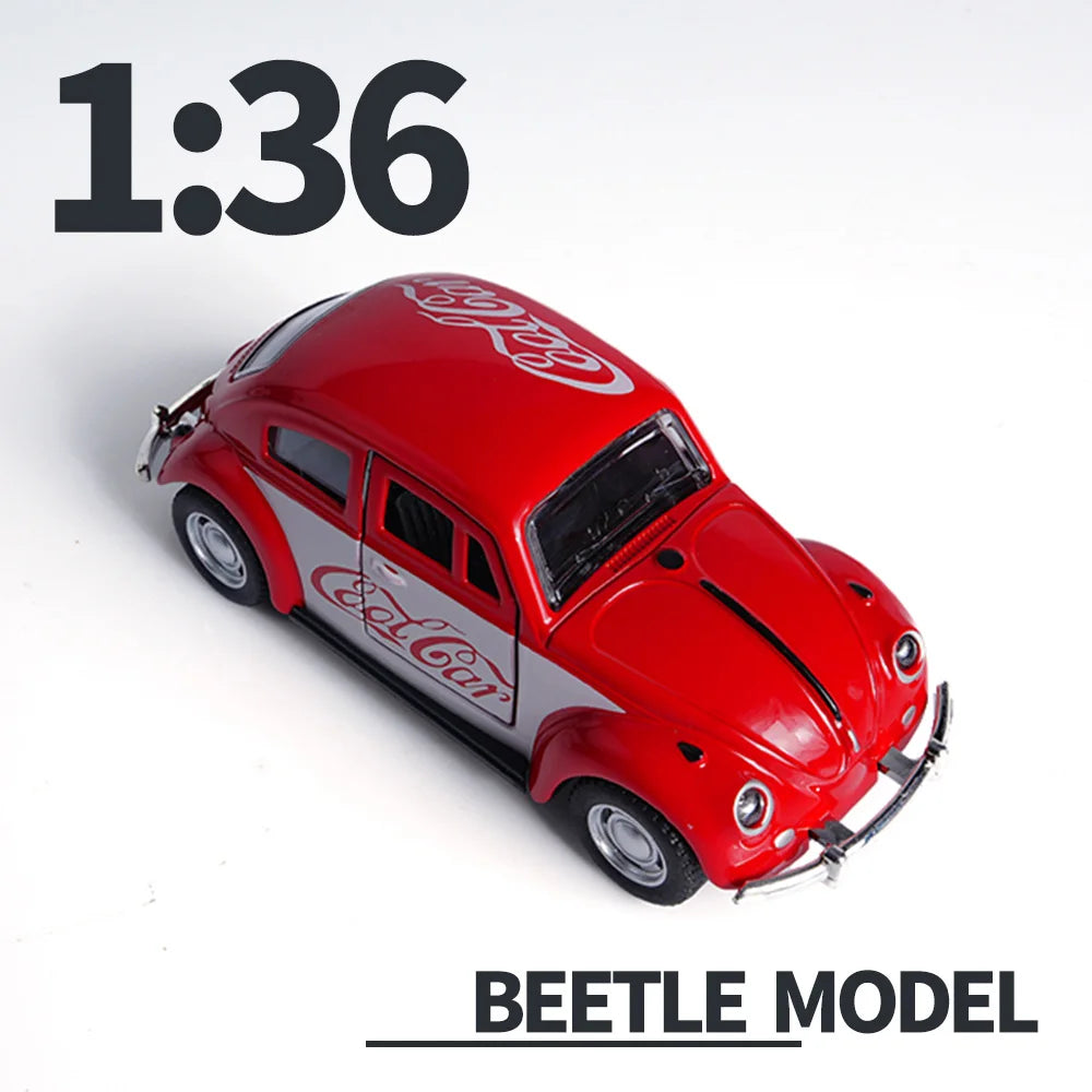 Retro Volkswagen Beetle 1:36 Scale Alloy Car Model，Model Diecast Vehicle Collectible Toy for Adults And Kids，Surprise gift