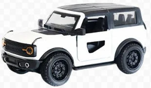 (Bagged) 1/36 New Hummer Convertible Off-Road Pullback Car - Children's Toy, Die-cast Metal, Powerful Engine