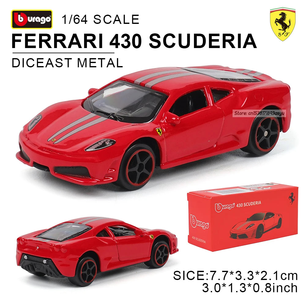 Bburago 1: 64 Ferrari series Multiple choices SP3 812 ENZO F40 F12TDF SF90 458 Car Die Casting Model Children's Gift Toy