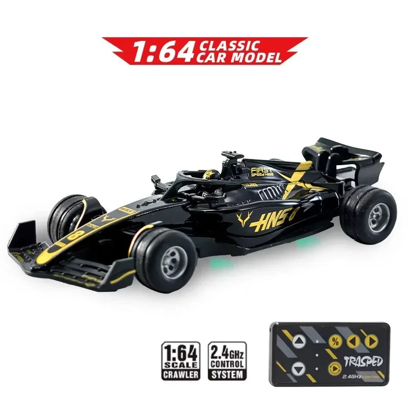 1/64 Mini Formula Racing Alloy RC Cary Model Car Die Cast Toy Car for Boy Gifts Party Toys Children's Remote Control Car Toy