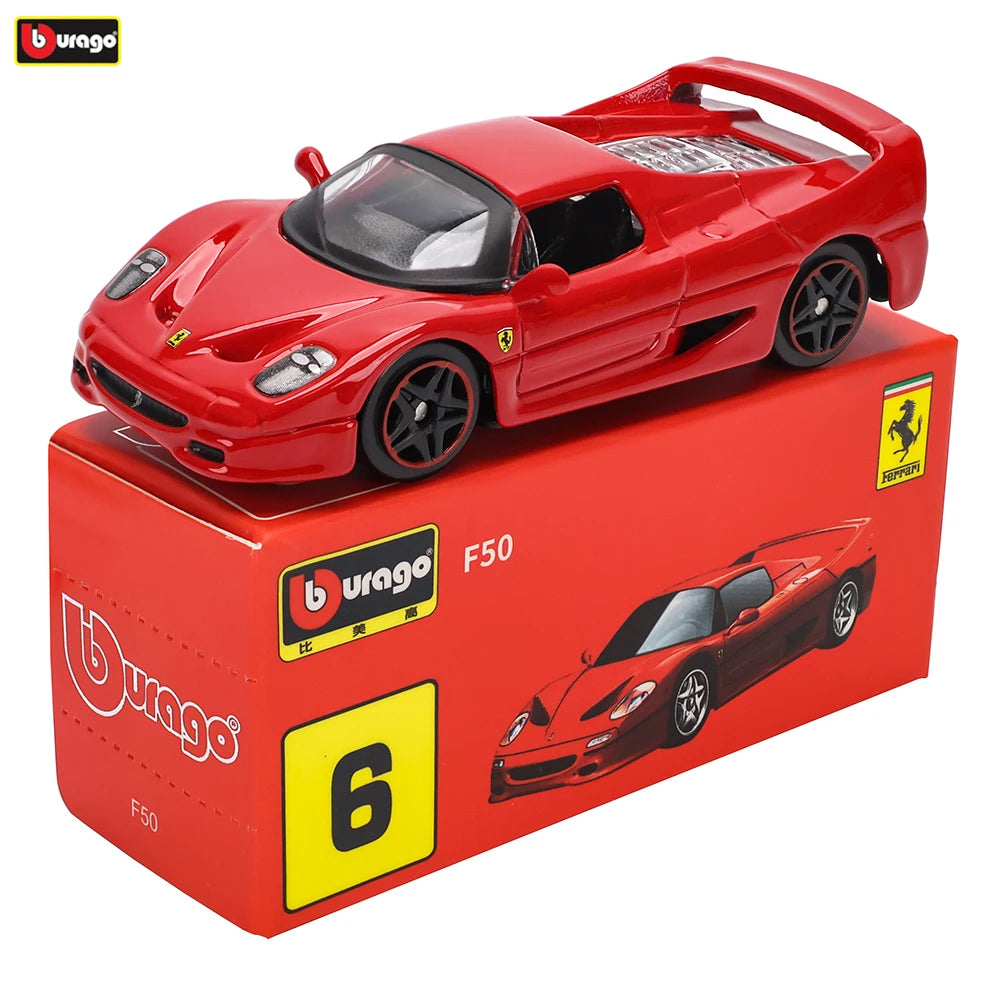 Bburago1:64 Ferrari SP3 458 599 ENZO F12 Model Small Collection Car Alloy Model Toy Gift Scene Decoration Classic and Exquisite