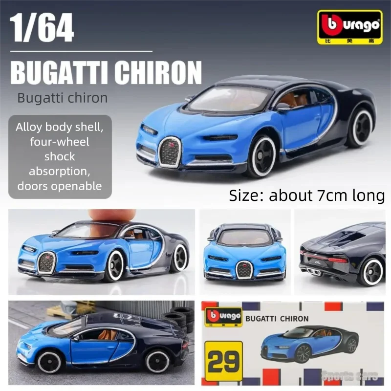 Bburago 1:64 Diecast Car Model, Audi Porsche 911 Mercedes-Benz Collectible Alloy Vehicle Toy, Gift for Boys Kids Adults