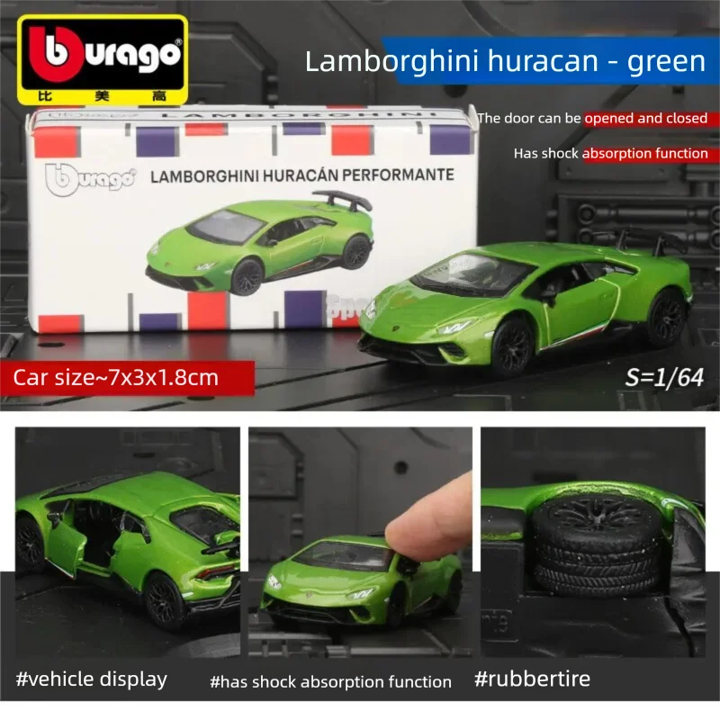 Bburago 1:64 Diecast Car Model, Audi Porsche 911 Mercedes-Benz Collectible Alloy Vehicle Toy, Gift for Boys Kids Adults