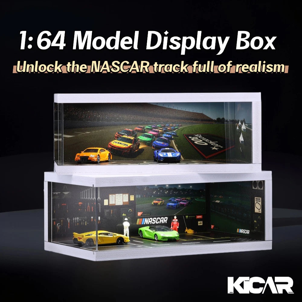 1/64 Garage scene Model Scene with Light Version Simulation Model Scene Decoration Collect (Excluding dolls and car models)