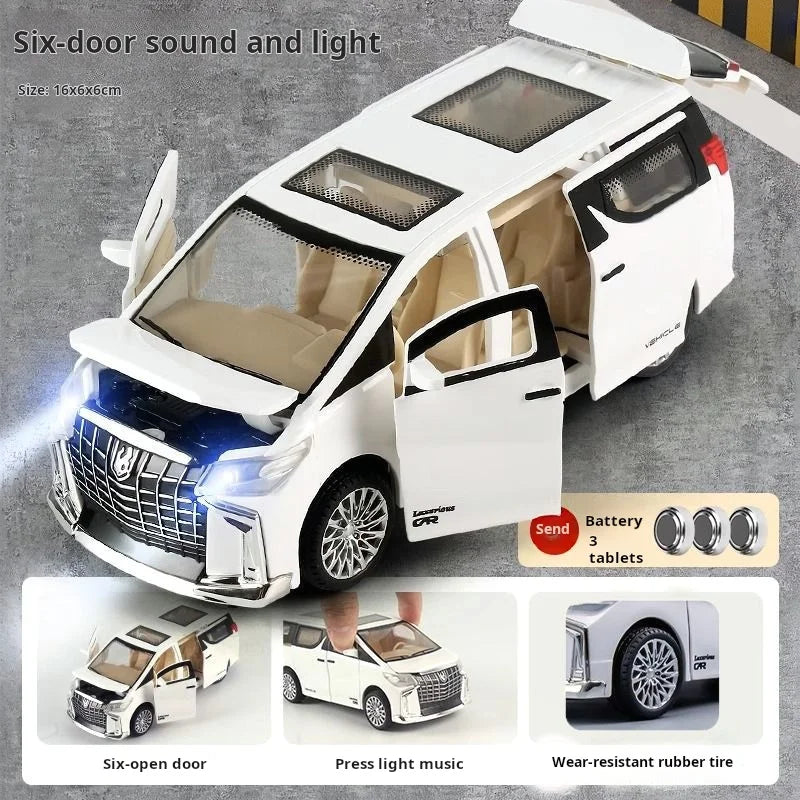 Children's Inertia Pull back Car Toy with Lighting Sound Simulation Commercial Car Model Boy Gift Toy Car Kids Holiday Gift