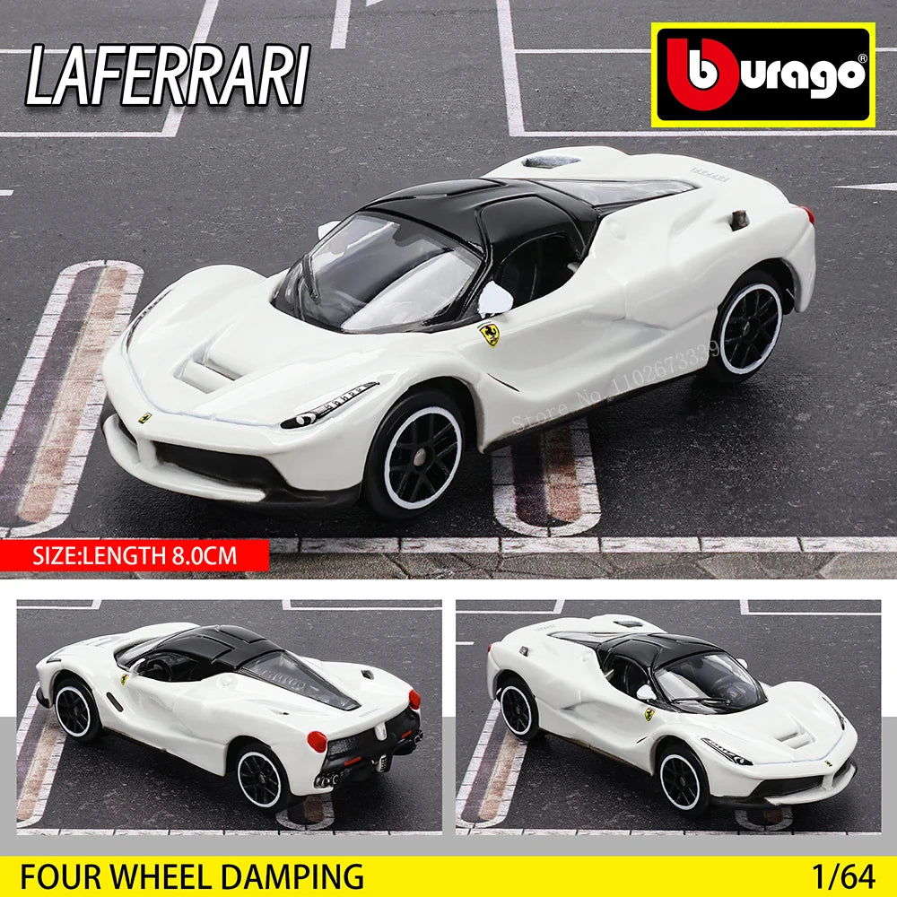 Bburago 1: 64 Ferrari series Multiple choices SP3 812 ENZO F40 F12TDF SF90 458 Car Die Casting Model Children's Gift Toy