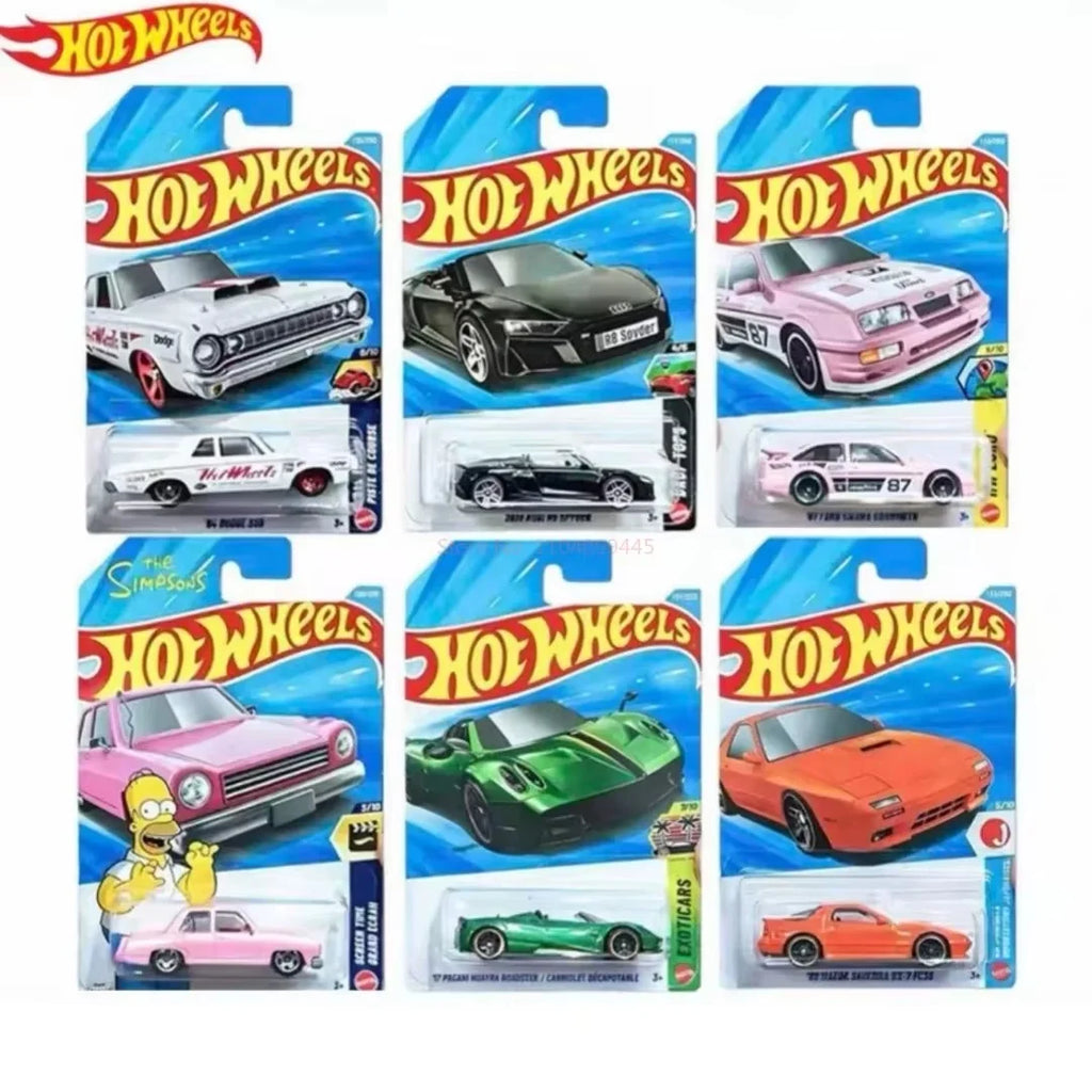 Genuine Hot Wheels 2026 E 1/64 Mainline Series Case Simpsons Pagani Audi Mazda Dodge Collectible Diecast Vehicle Model Toy Car