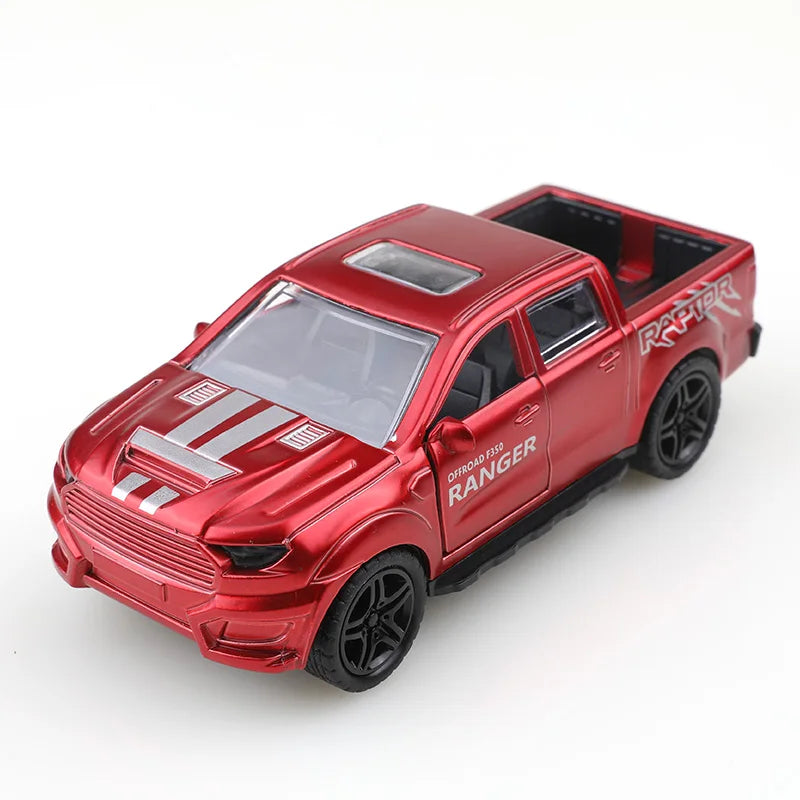 Alloy simulation small truck with openable door, car model, children's toys, gifts, decorations, cake ornaments