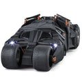 Large Scale 1:18 Batmobile Car Model Toy The Dark Knight Trilogy Sound Light Sliding Spray Alloy Vehicle Models Ornaments Gifts