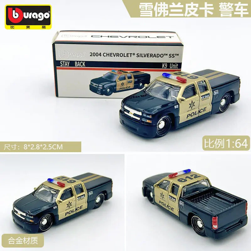 Bburago 1:64 Diecast Car Model, Audi Porsche 911 Mercedes-Benz Collectible Alloy Vehicle Toy, Gift for Boys Kids Adults