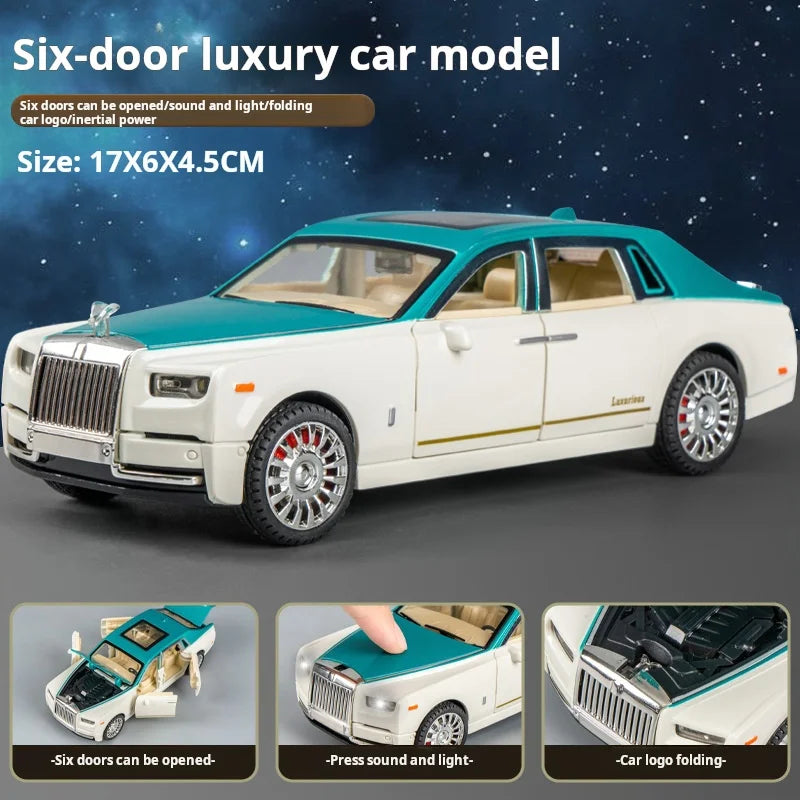 Simulation Rolls-Royce Phantom Model Car Model Ornaments Luxury Car Sedan Toy Car Collection