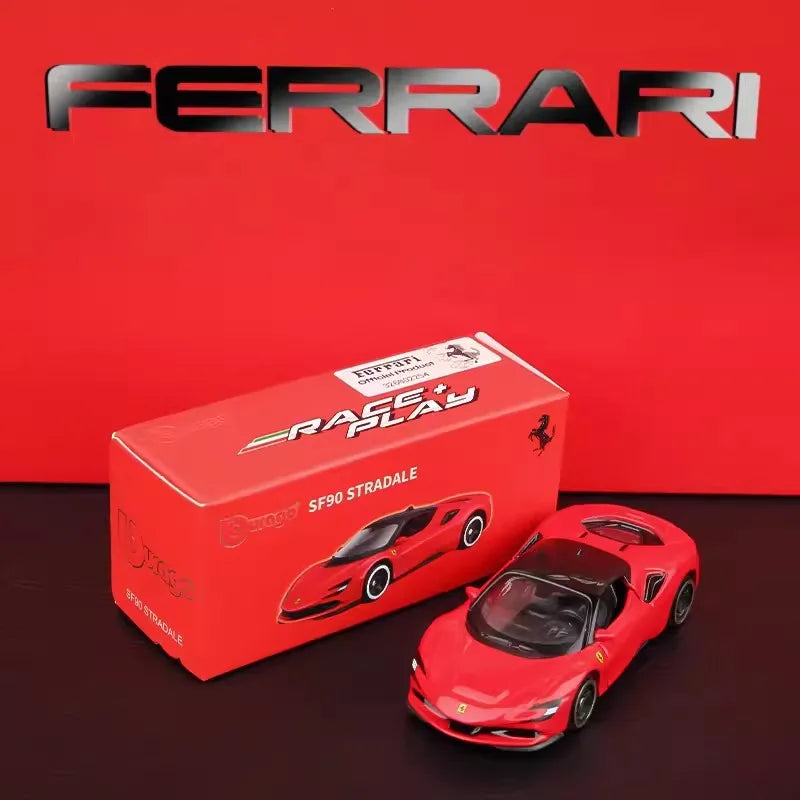 Bburago1:64 Ferrari SP3 458 599 ENZO F12 Model Small Collection Car Alloy Model Toy Gift Scene Decoration Classic and Exquisite