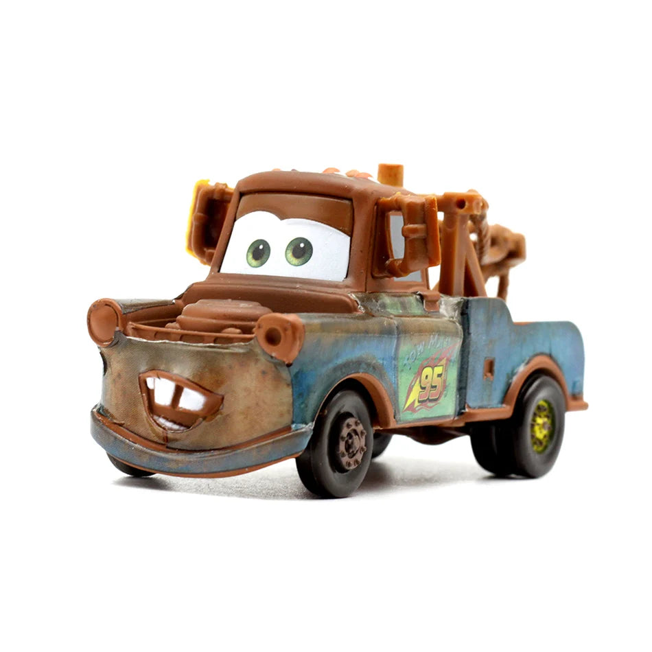 2026 NEW Disney Pixar Car Lightning McQueen The King Mater 1:55 Diecast Metal Alloy Model Car Toy for Kids Birthday Gift New Yea