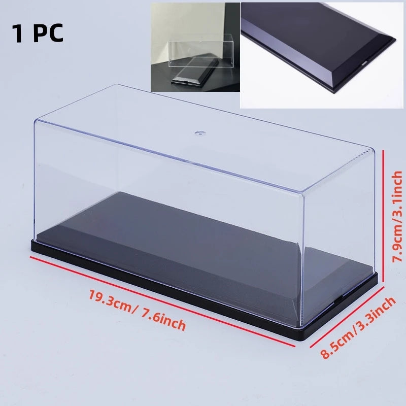 Scale 1/64 1/43 1/32 1/24 1/18 Clear Acrylic Display Box Case for Car Model Dust Cover Pre Made Box Diecast Professional Storage
