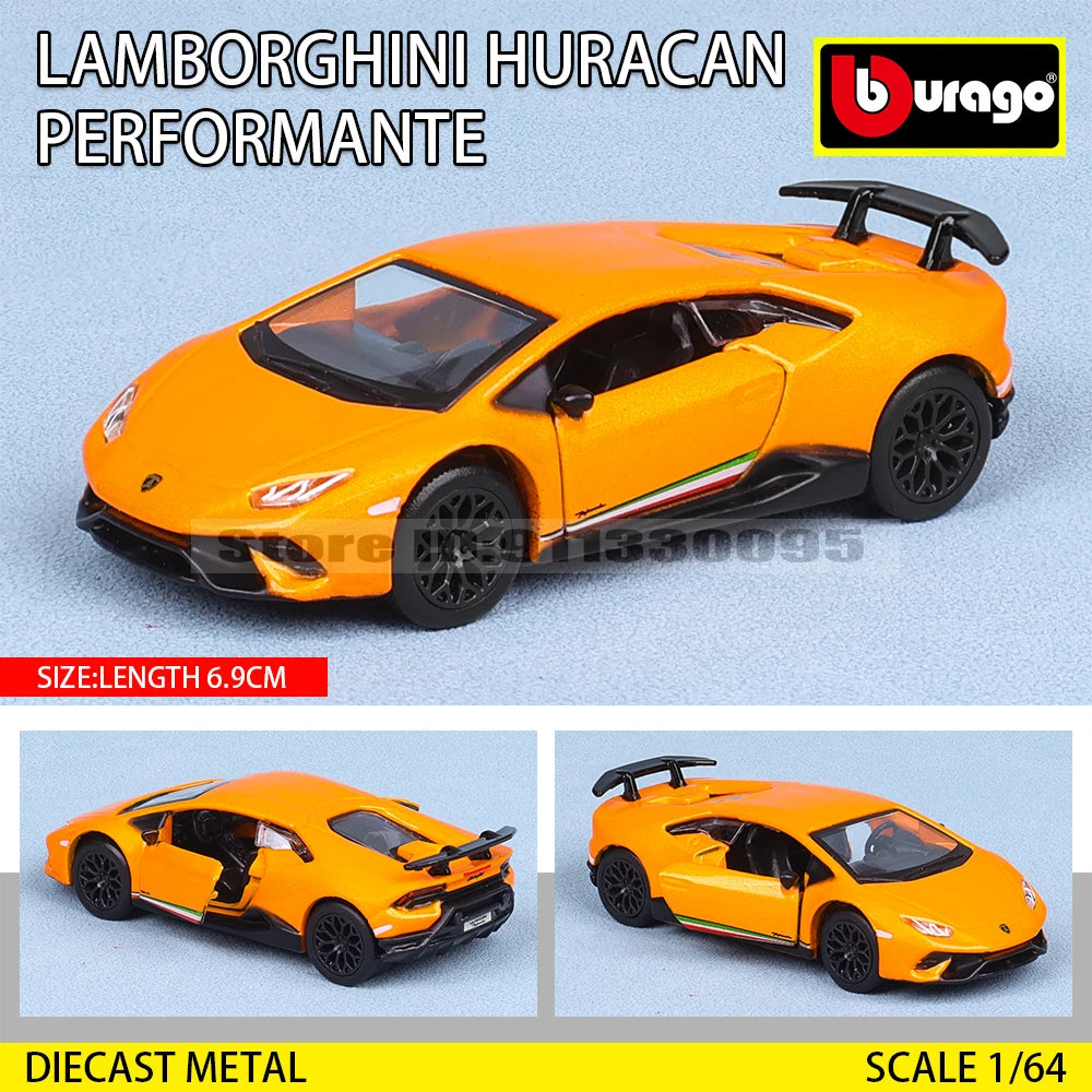 Bburago 1:64 GOLF GT 2017 2020 mustang shelby gt500 Car Model Collection Kids Xmas Gift Toys for Boys Ferrari  Benz Volkswagen